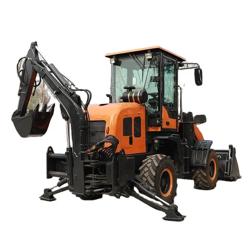 Diesel Backhoe Agricultural Mini Loader for Sale Backhoe Loader with 6 in 1 Bucket
