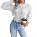 50%OFF Knitted Sweater Womens Winter Warm Long Sleeve Jumper Top Ladies Fashion New O-neck Knitted Pullover Sweatshirt for Women