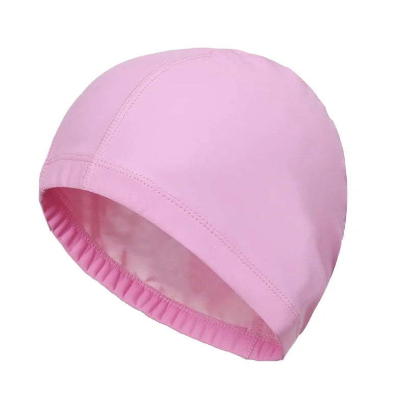 Novdearm Professional Silicone PU Waterproof Swimming Cap for Adult Men Women Customizable Color Logo High Elasticity Durable