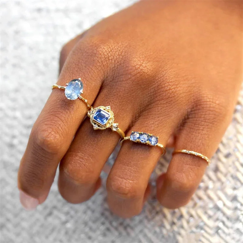 Zuola Custom Fine Jewelry Gemstone Ring Shiny Zircon 18K Real Gold Plated Three Stone Eco-friendly Brass Ring Gift