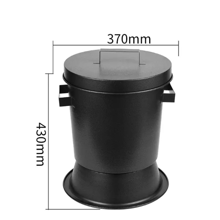 Commercial Korean Barbecue Charcoal Fire Extinguisher Stainless Iron Charcoal Ash Bucket for Restaurant Use