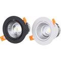Jpungsun Round Recessed Adjustable 5W 7 9W Spotlight 165-265V White Black Dimmable LED Downlight Commercial Lighting Decor