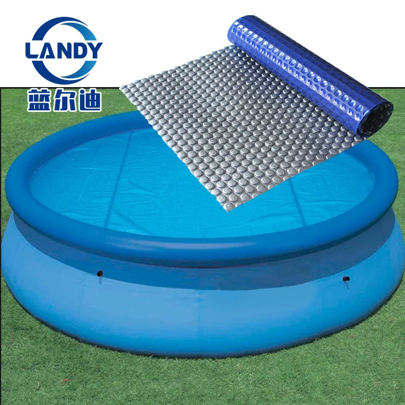 PE Material Rectangular Solar Pool Cover Durable Easy-install Solar Pool Cover for Swimming Pool Application