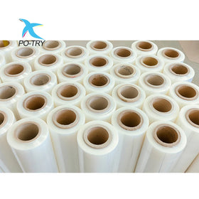 Wholesale Transparent Heat Transfer PET Film Water Soluble Low for Screen Printing Clothing Shake Powder Machine T-Shirt Printer