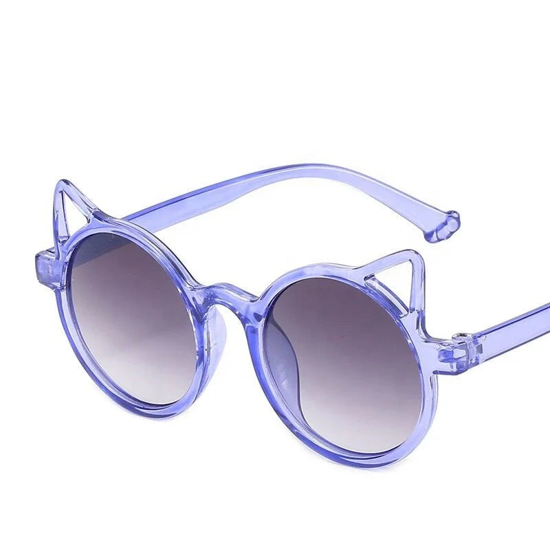 New Trend Sunshade 2022 Kids Sun Glasses Wholesale Unisex Child Cat Shape Sunglasses