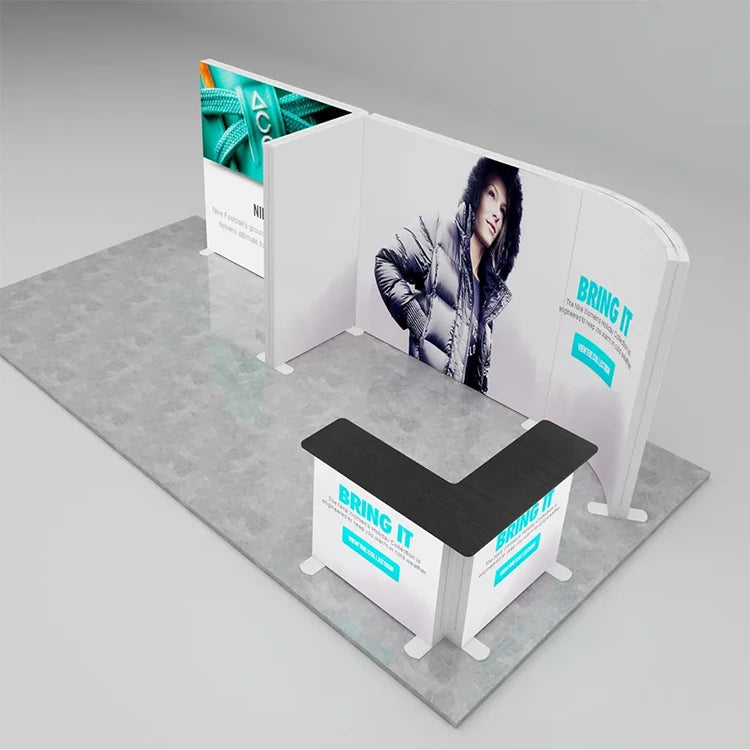Hot Sale TianLang Aluminum Textiles Frame 10x20ft Modular Trade Show Display Booth Light Box China Model TL-PLF-120