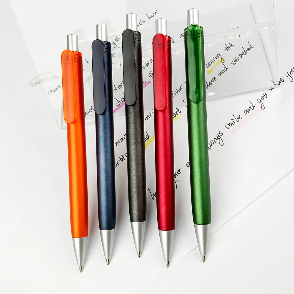 YF Custom Designed Office Sports Pen 1.0mm Plastic Body Square Plastic Ballpoint with Colorful Logo for Promotions