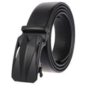 New Full Grain Cow Leather Belts for Men Men's Automatic Buckle Genuine Leather Belt Ratchet YiWu LQbelt Factory