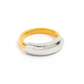 Joolim High End 18K Gold Plated Two-tone Gold & Silver Joint Rings for Women Finger Ring Wholesale