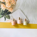 Wholesale 10ml Morandi Series Metal Roller Glass Bottle Matte Surface Cylindrical Shape with Shiny Gold Roll on Caps