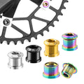 MUQZI Bicycle Single Double Chainrings Bolts Nuts Titanium Alloy Crank Screw for Road Bicycles Folding Bike BMX Bike