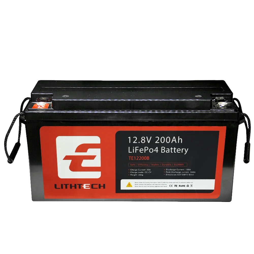 Rechargeable 12V 24V 100ah 200ah LiFePO4 Lithium Ion Battery Pack for Various Vehicles & Equipment
