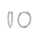 Minimalist Small Twisted Hoops Earrings Jewelry 925 Sterling Silver Hoop Earrings 18k Gold Plated