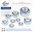 M2-M10 Metric Pressure Rivet Nut Grade 4.8 Self-clinching Stainless Steel/Carbon Steel Zinc Plated/Galvanized for Mining