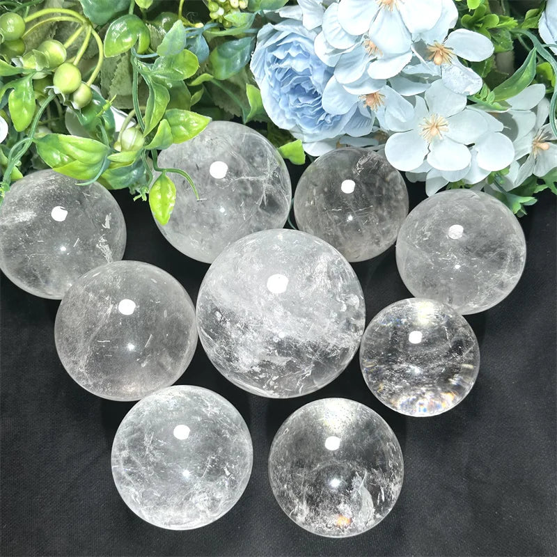 New Item Crystal Healing Stone Energy Power Beautiful Clear Quartz Sphere for Sale