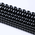 JSES Wholesale A+ Natural Black Tourmaline 4 6 8 10mm  Loose Gemstone Beads Crystal and Stone ForJewelry Making DIY Handmade