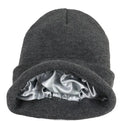 Mens Womens Soft Satin 100 Silk Inside Lined logo Winter Knitted Caps Hats Beanies With Satin Silk Lining