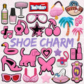 Trending Products 2024 Pvc Charm Shoe Accessories pink Trendy Clogs Decor Charm Designer Custom Wholesale Bag Charm Shoe Buckle