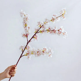 Factory Wholesale Artificial Silk Cherry Blossoms Flower Branches Decoration