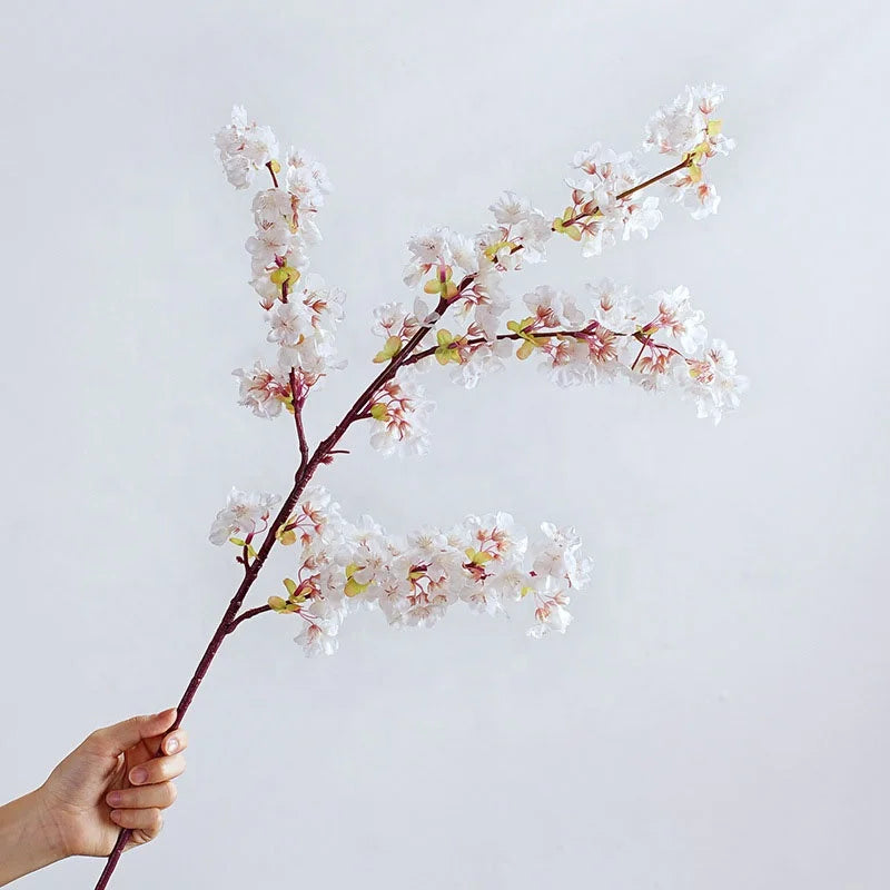 Factory Wholesale Artificial Silk Cherry Blossoms Flower Branches Decoration