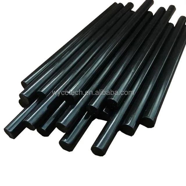 Custom Color 7mm 11mm EVA Hot Melt Glue Sticks High Strength Adhesive for Plastic Rubber Paper Hot Glue Stick Black Diameter
