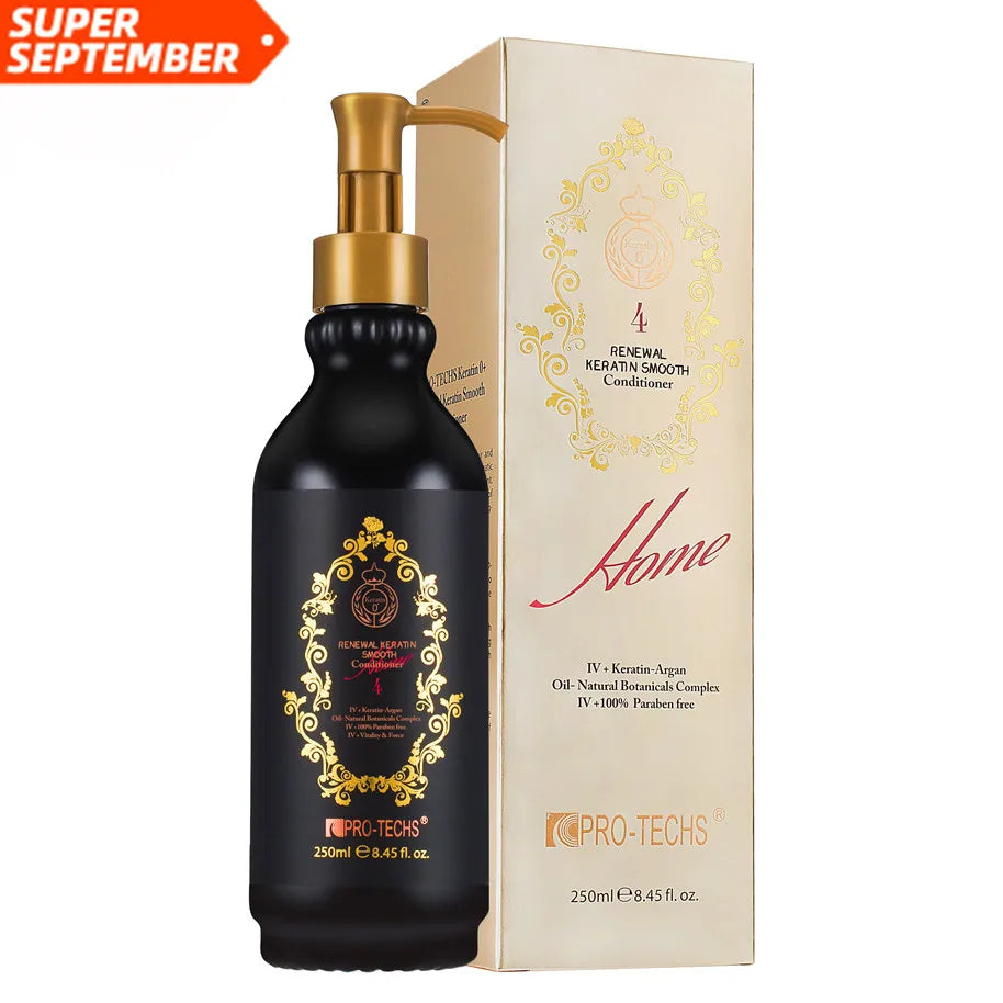 PRO-TECHS Morocco Argan Oil Hair Renewal Keratin Smoothing Deep Moisturizing Hair Shampoo Conditioner