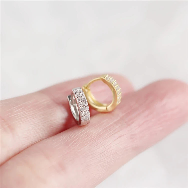 2026 Fashion Women Silver Round Trendy Jewelry 925 Sterling Silver huggies Earrings