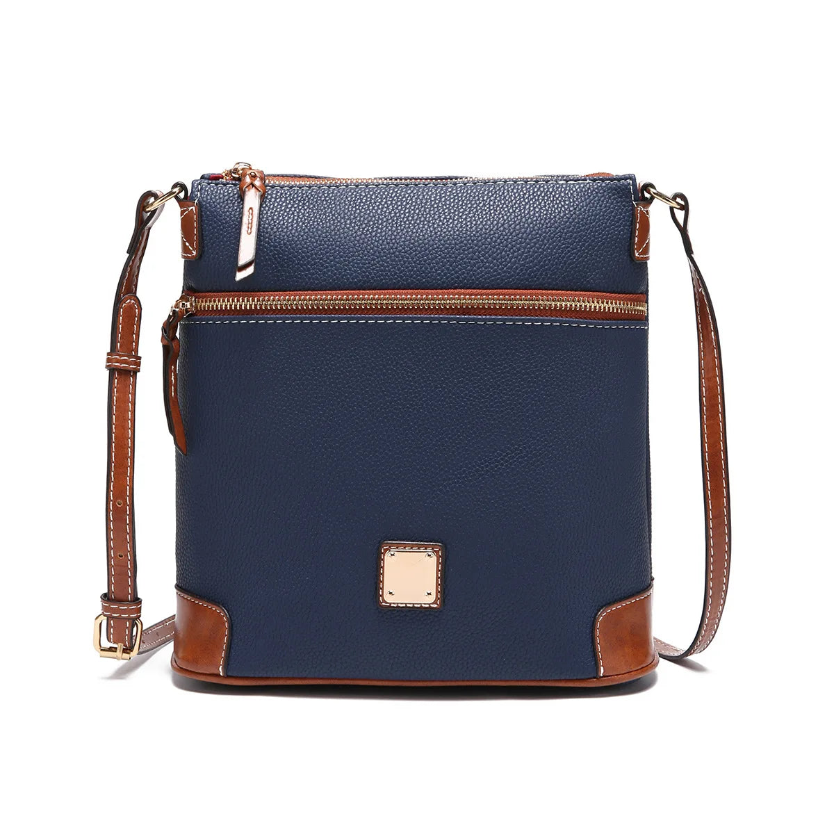 Women's Retro Lychee Pattern Crossbody Bag Multi-Color Fitness Grain Texture for Daily Outdoor Carrying