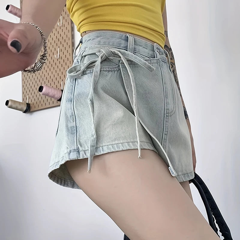 China Factory Seller High-quality Fashion Design Mixed Colors Casual Summer Boyfriend Denim Skirts Wholesale Baggy for Women