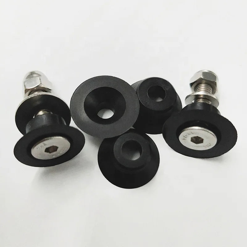 Glass Accessories Nylon Rubber M8 Conical Gasket Washer for Panoramic Padel Court