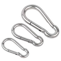 Wholesale 304 & 316 Stainless Steel Carabiner Hook with Spring Buckle for Outdoor & Heavy Industry Applications for Mining