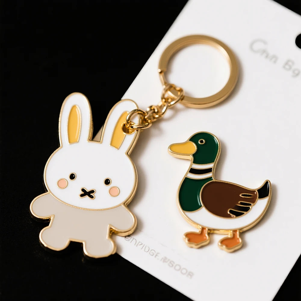 Factory Custom Key Chain Logo Metal Zinc Alloy Iron 2d 3D Keyring Soft Enamel Charms Gold Silver Cute Anime Keychains