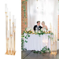 Wholesale Gold Wedding Centerpieces New Featured Metal Candlestick Holder Wedding Centerpiece Table Decoration for Wedding Party