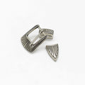 Wholesale 3 Pieces Belt Buckles Cowgirl Buckle Set With Engraved Design