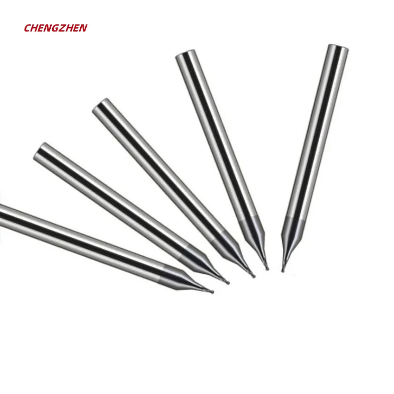 CHENGZHEN HRC55 Micro Deep Groove Ball End Mill - High Precision â‰¤0.005mm AlTiN Coated CNC Tool RoHS Certified