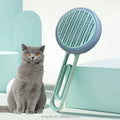 Automatic Stainless Steel Needle Comb for Cat Pet Hair Removal Self-Cleaning Brushes