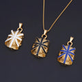 National Flag Design Skull Head Union Jack Shape Pendants Necklaces for Men