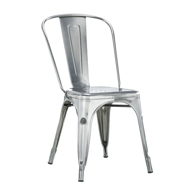 Industrial Style High Quality Iron Art Leisure Bar Back Chair for Dining Kitchen Hotel and School Home Furniture