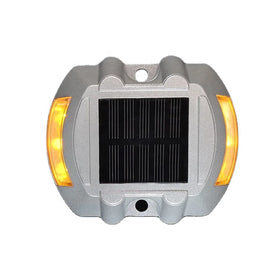 For Home Garden Recharge Waterproof Led Powered Red Cat Eye Truck Side Marker White One Face 3 Leds Solar Road Stud