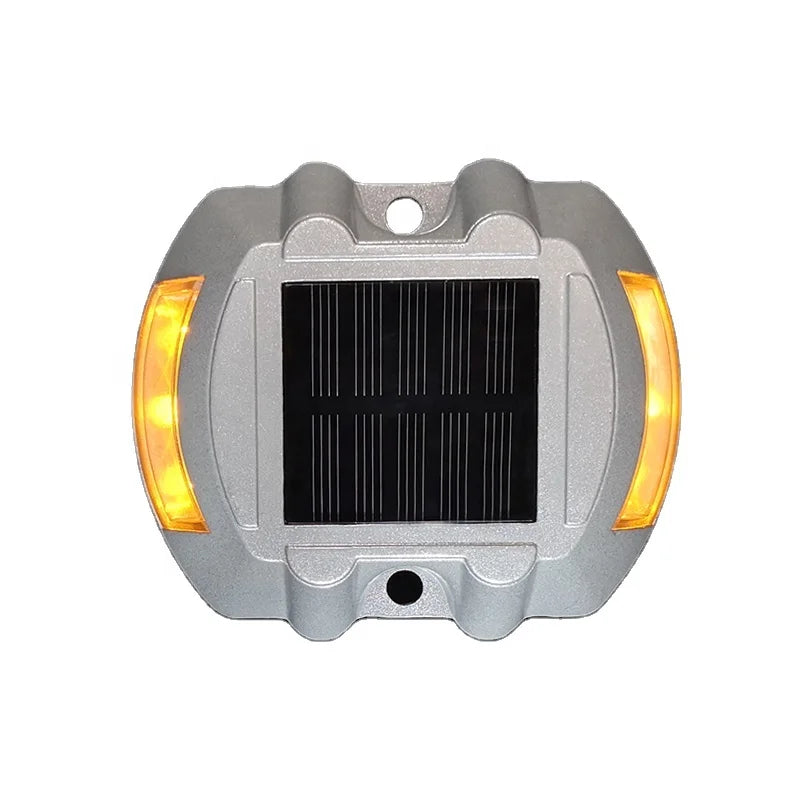 For Home Garden Recharge Waterproof Led Powered Red Cat Eye Truck Side Marker White One Face 3 Leds Solar Road Stud