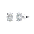 Rinntin LZE03 Sterling Silver Stud Earrings Drop 8A Cubic Zirconia Shaped for Women Gemstone Trendy Earings