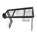 Double Tier Iron Black Powder Coated Standing Detachable Multifunction Kitchen Organizer Dish Drying Rack for Dishes and Bowls
