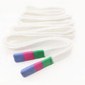 Custom Polyester Braided Drawstring Cord Printed LOGO Flat Rope Garment Clothing Accessories Twisted Coated Plastic Roll Pattern