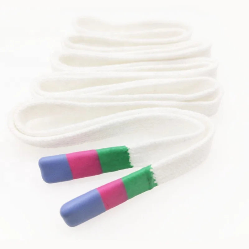 Custom Polyester Braided Drawstring Cord Printed LOGO Flat Rope Garment Clothing Accessories Twisted Coated Plastic Roll Pattern