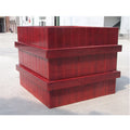 Outdoor Patio Large Rustic  Wood Flower Pots Garden Park Tall Planter Container Outside Street Decorative Tree Plant Box