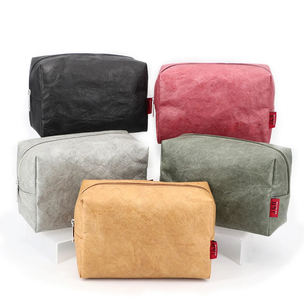 New Listing Waterproof Large Capacity Tyvek Skin Care Makeup Toilet Wash Bag with Custom Private Label Logo Promotional