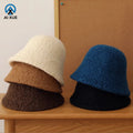 2025 Ladies Fisherman Cap Bowler Hat New Wool Bucket Hat Two-Color Stitching Wholesale for Women Casual Outdoor Use for Parties