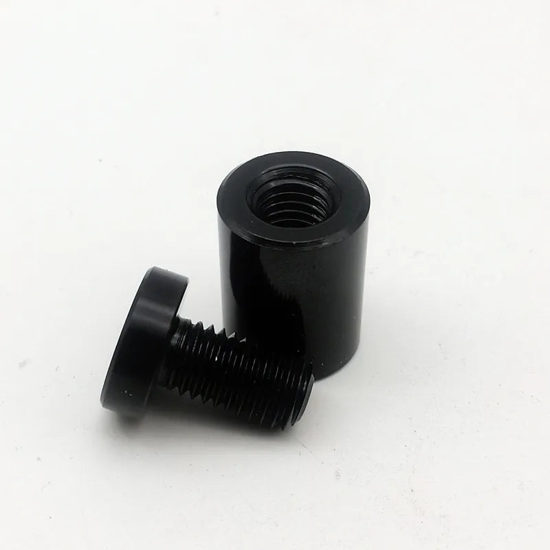 WAF-1520-BK Fasteners Aluminium Black Anodized Sign Standoffs Dia15x20mm 4mm Thickness Panel Supports Spacers for Glass Acrylic