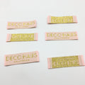 Luxury Custom Brand Logo EndFold Garment Damask Woven Labels Tag Clothing T-shirt Necklace Label