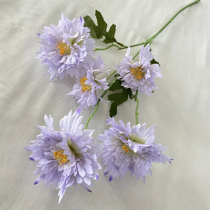 Multicolor- Purple Blue Flores Artificiales Cloth Little Flame for Wedding Decoration